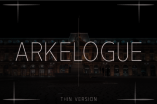 Arkelogue Thin: A Clean, Modern Font for Craft Projects