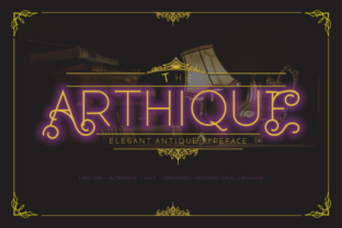 Arthique: A Delicate Font for Editorial Elegance