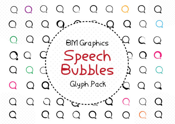 BM Graphics - Speech Bubbles: A Dingbats Font That Speaks Volumes