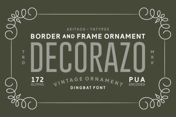 Decorazo Font: A Stylish Dingbats Typeface for Digital Design