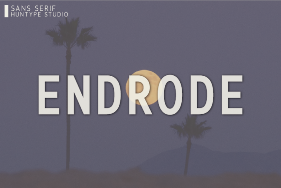 Endrode: A Clean, Commercially Friendly Sans Serif Typeface for Crafters