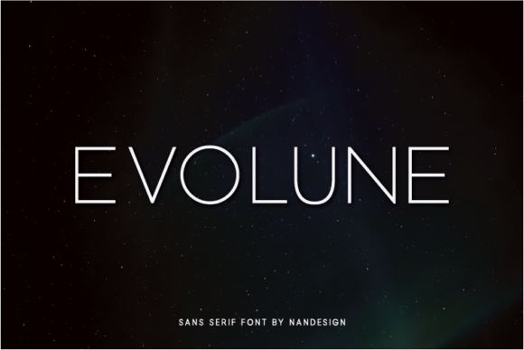 Evolune: A Versatile Sans Serif Typeface for Craft Creators