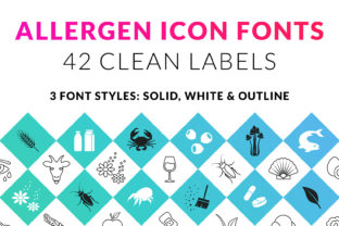 Food Allergen Font: A Dingbats Typeface for Creative Allergy Awareness