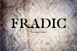 Fradic: A Serif Typeface for Strong Editorial Design