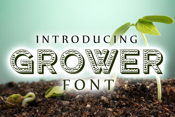 Grower Font: A Cheerful Typeface for Handmade and Design Projects