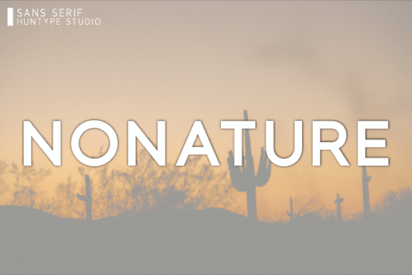 Nonature Font: A Modern Typeface for Business Branding