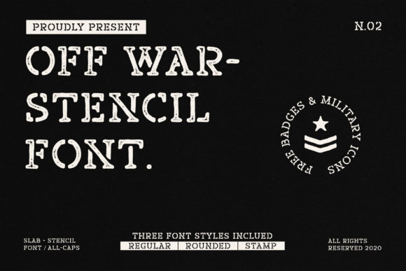 Off War Font: A Slab Serif Typeface for Makers and Designers