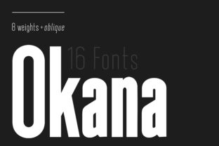 Okana Font: A Contemporary Typeface for Creative Crafters