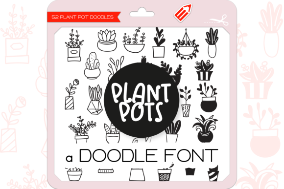 Plant Pots Font: A Doodled Typeface for Creative Makers
