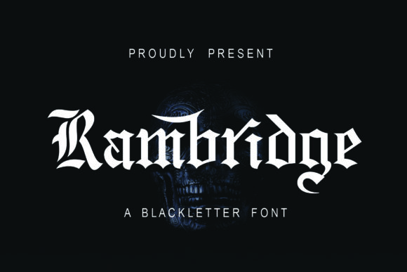 Rambridge Font: A Gothic Typeface for Digital Branding and Web Design