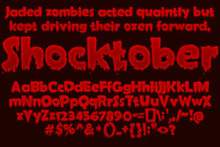 Shocktober Font: A Spooky and Stylish Typeface for Digital Design