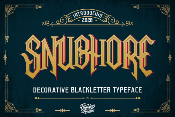 Snubhore Font: A Blackletter Typeface That Elevates Brand Design