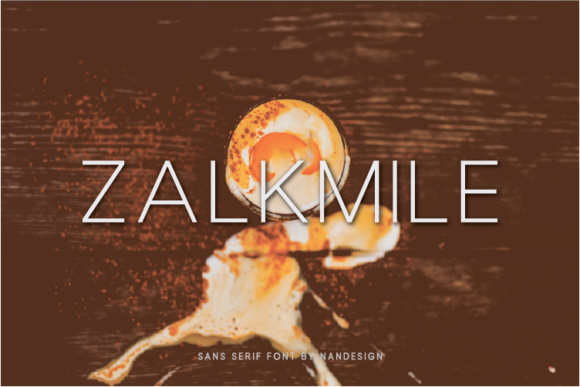Zalkmile Font: A Stylish Sans Serif for Crafters and Product Makers